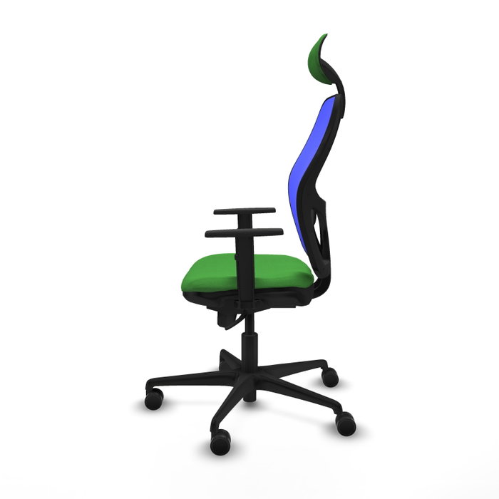 PIQUERAS Y CRESPO Silla de oficina Jorquera Verde y Azul con mecanismo Sincro