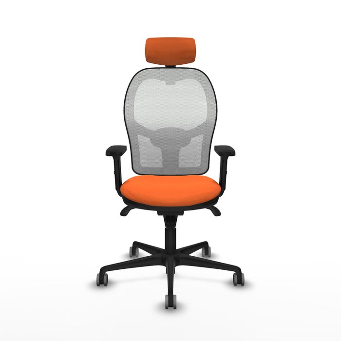 PIQUERAS Y CRESPO Silla de oficina Jorquera Naranja y Blanco