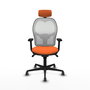 PIQUERAS Y CRESPO Silla de oficina Jorquera Naranja y Blanco