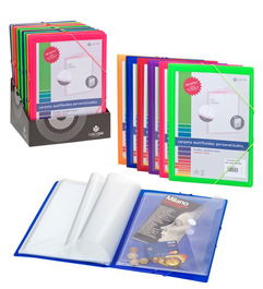 Carpeta Fundas (Tarifario) Carchivo Pp Carchiplas Fashion Fº Canguro Con Goma 20 F.(6 Colores)