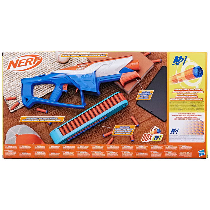 Hasbro Nerf N Series Infinite F8631 Pistola de Dardos con Mega Cinturón para 40 Dardos