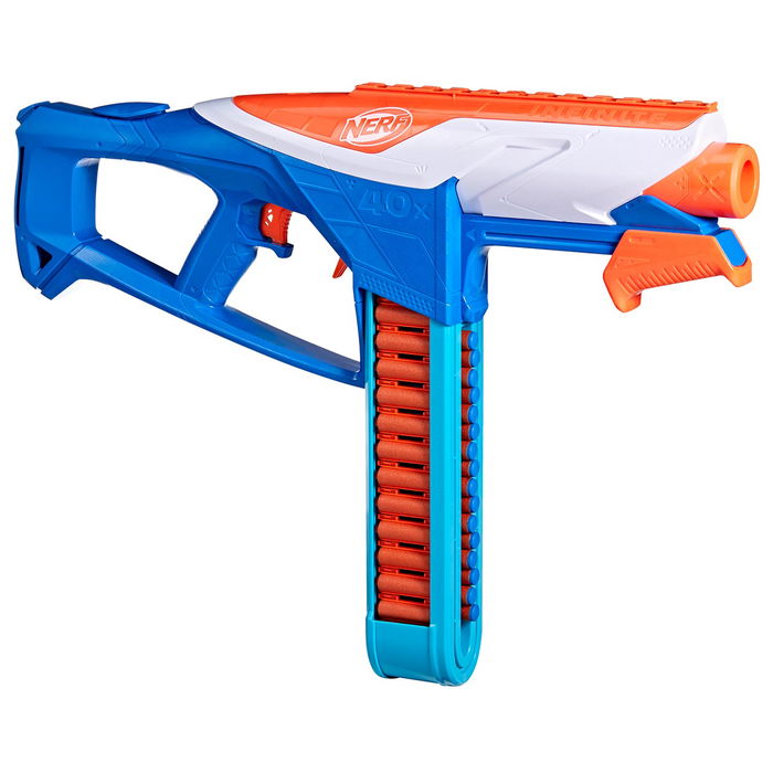 Hasbro Nerf N Series Infinite F8631 Pistola de Dardos con Mega Cinturón para 40 Dardos