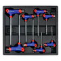Workpro Juego de 8 Llaves Torx en T, T10 T15 T20 T25 T30 T40 T45 T50, Acero Cromo Vanadio, Mango Ergonómico Antideslizante