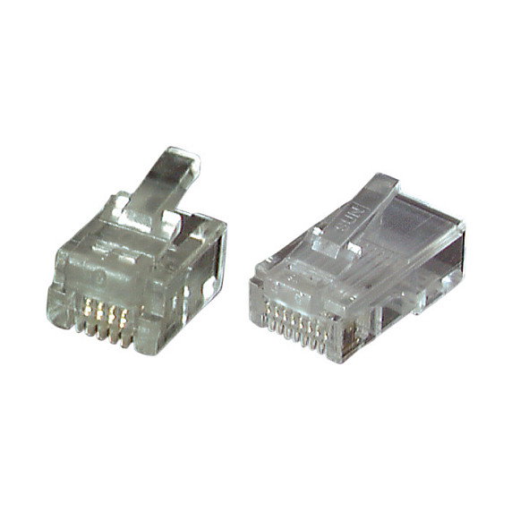 EFB Elektronik 37516.1-100 Conector Modular RJ-11 Transparente EFB Elektronik 37516.1-100 Conector Modular RJ-11 Transparente