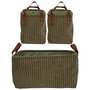 Home Deco Factory Juego De 3 Cestas Verdes Cocooning Scott
