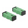 DeLOCK Acoplador de Fibra Óptica SC Simplex hembra a SC Simplex hembra, 4 piezas, Verde