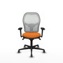 PIQUERAS Y CRESPO Silla de oficina Jorquera Naranja y Blanco