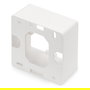 Digitus Caja de montaje en superficie para tomas de corriente Keystone, 80 x 80 mm, Blanco