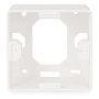 Digitus Caja de montaje en superficie para tomas de corriente Keystone, 80 x 80 mm, Blanco