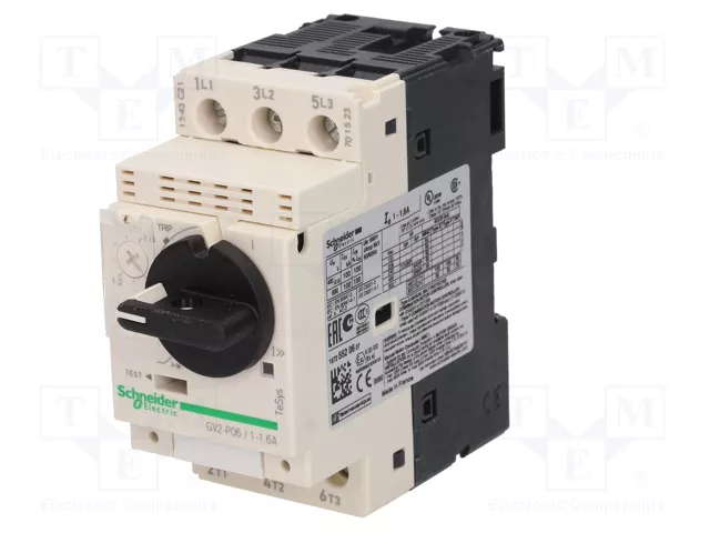 SCHNEIDER ELECTRIC GV2P06 Interruptor motorizado 0,37/0,55kW 230-690VAC