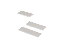Hanah Home Estantería de Pared Leila - Blanco, Tablero de Partículas Recubierto de Melamina, 30x14x2cm, 40x14x2cm, 50x14x2cm