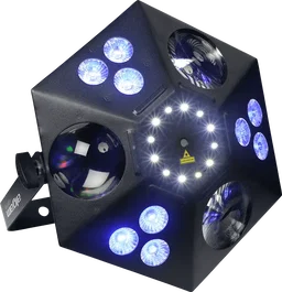 ALGAMLIGHT Proyector LED Híbrido Multiefecto 4 en 1 con Láser, DMX y Programación Autónoma