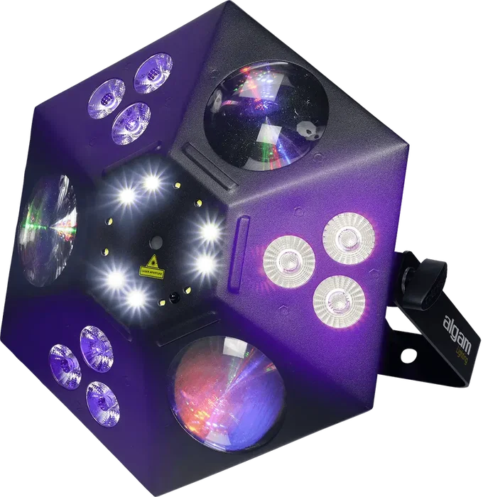 ALGAMLIGHT Proyector LED Híbrido Multiefecto 4 en 1 con Láser, DMX y Programación Autónoma
