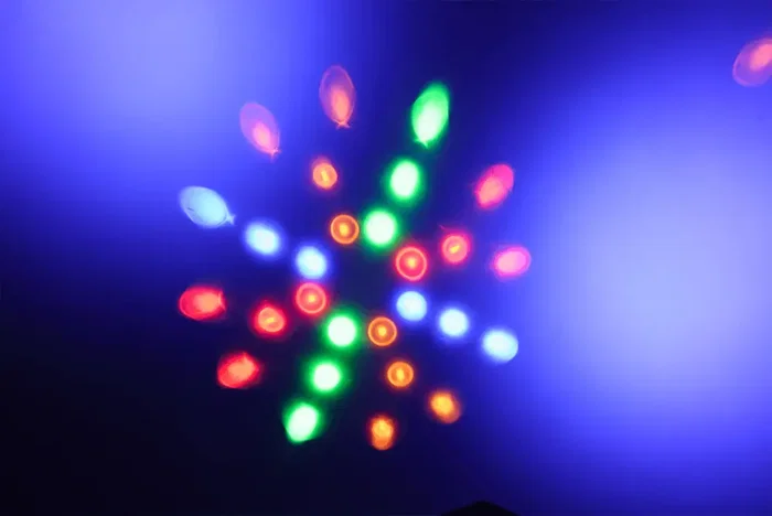 ALGAMLIGHT Proyector LED Híbrido Multiefecto 4 en 1 con Láser, DMX y Programación Autónoma