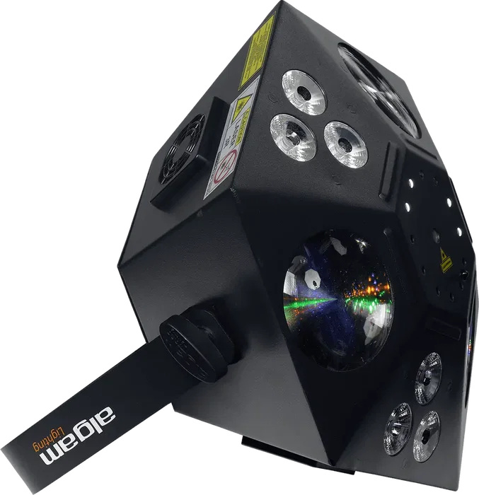 ALGAMLIGHT Proyector LED Híbrido Multiefecto 4 en 1 con Láser, DMX y Programación Autónoma