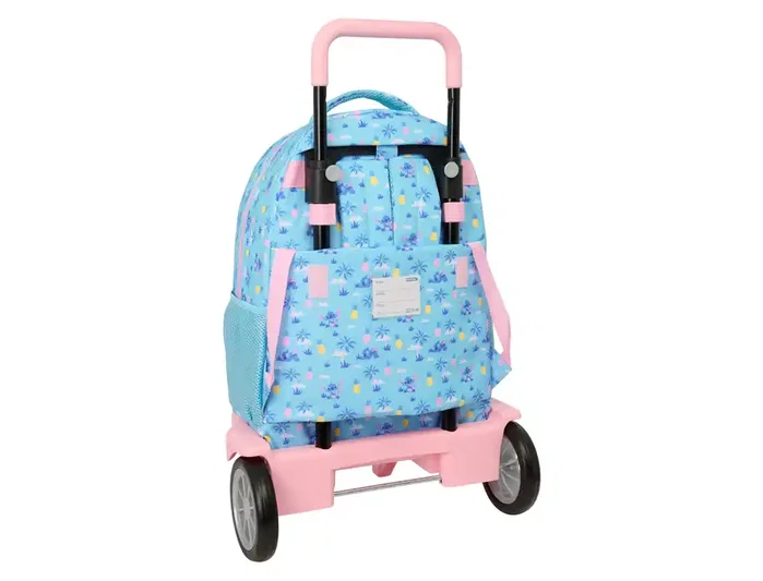 Safta Mochila con Ruedas Stitch Waves Disney Compact Evolution Extraíble