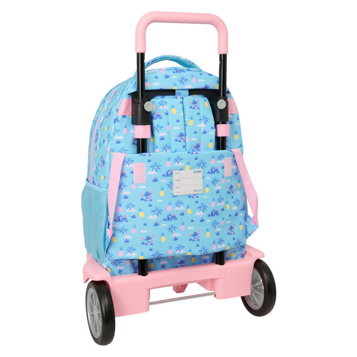 Safta Mochila con Ruedas Stitch Waves Disney Compact Evolution Extraíble