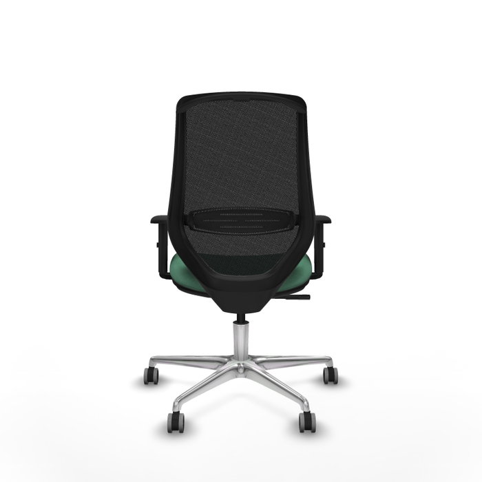 PIQUERAS Y CRESPO Silla de oficina Mardos con mecanismo Sincro, Verde esmeralda y Negro