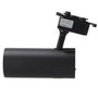 Foco de Carril Monofásico 30W COB CCT Negro Regulable 3000-6000K