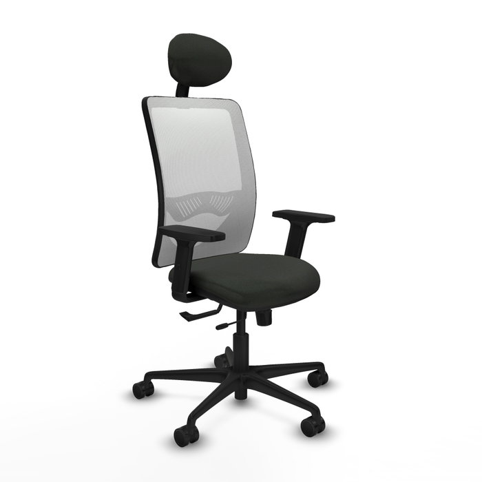 PIQUERAS Y CRESPO Silla de oficina Zulema con mecanismo Sincro/Traslack, Negro/Blanco PIQUERAS Y CRESPO Silla de oficina Zulema con mecanismo Sincro/Traslack, Negro/Blanco