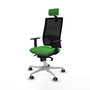 PIQUERAS Y CRESPO Silla de oficina Horna con mecanismo Sincro, Verde y Negro