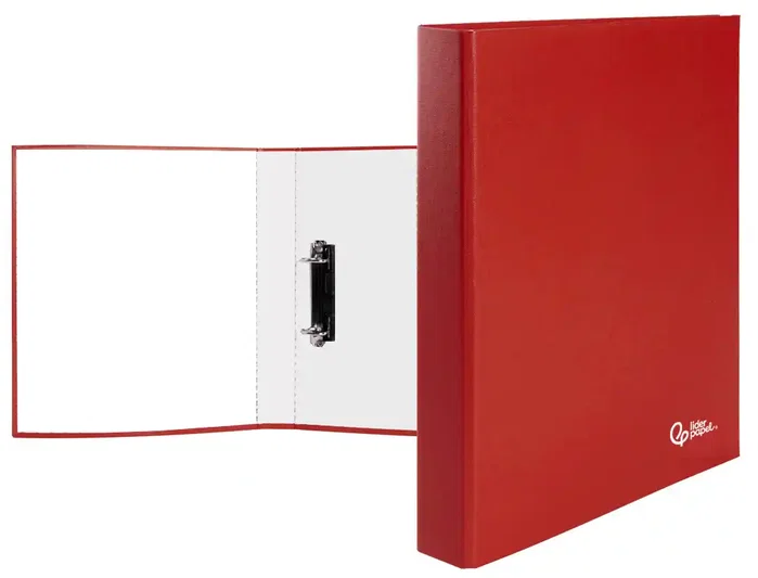 Liderpapel Carpeta de 2 anillas 25mm Roja Folio