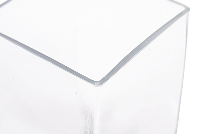 DKD Home Decor Jarrón de Cristal Transparente 10,5x10,5x20 cm DKD Home Decor Jarrón de Cristal Transparente 10,5x10,5x20 cm