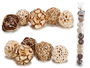Giftdecor Bolsa 10 Bolas Colores Naturales Surtidos 6x65x6cm (Set de 24)