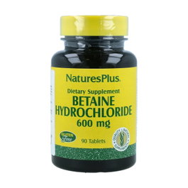 Natures Plus Betaína HCL 600 mg, 90 comprimidos