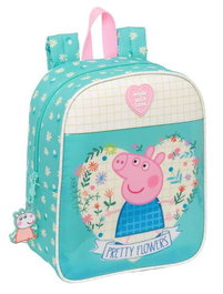 Mochila Infantil Peppa Pig Pretty flowers Amarillo Menta 22 x 27 x 10 cm