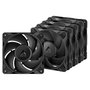 ARCTIC P12 Pro PST Pack de 5 Ventiladores de 12 cm Negro