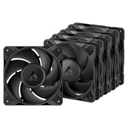 ARCTIC P12 Pro PST Ventilador para PC, 12 cm PWM, Pack de 5, Negro