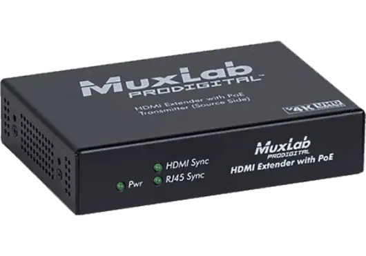 MUXLAB Transmisor HDMI HDBT UHD 4K - Emisor de Señal con Transmisión Hasta 70m en 1080p y 40m en 4K/30