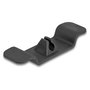 DeLOCK Set de 3 clips autoadhesivos para cables negro