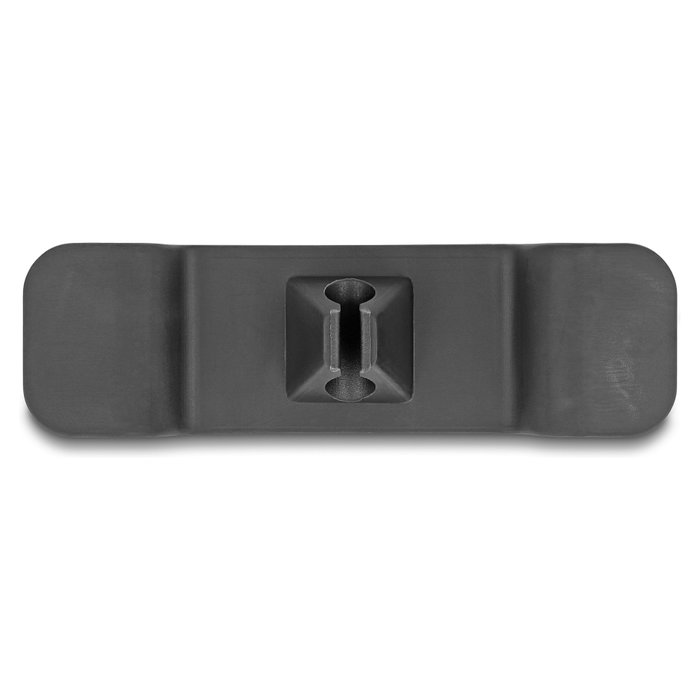 DeLOCK Set de 3 clips autoadhesivos para cables negro