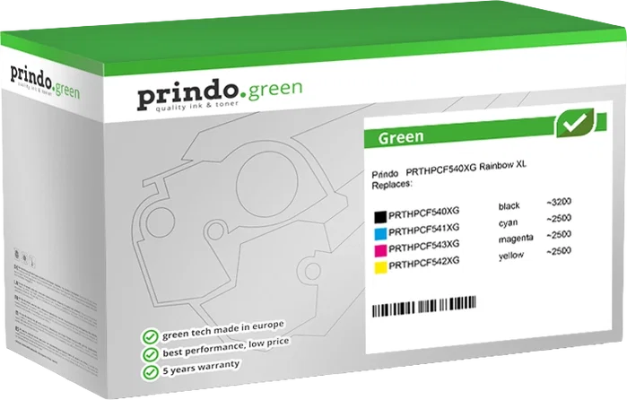 Prindo PRTHPCF540XG Rainbow Green XL Pack de Valor Prindo PRTHPCF540XG Rainbow Green XL Pack de Valor