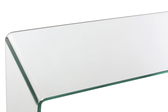 DKD Home Decor Consola de Cristal Templado Transparente 128x46.5x87 cm DKD Home Decor Consola de Cristal Templado Transparente 128x46.5x87 cm