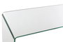 DKD Home Decor Consola de Cristal Templado Transparente 128x46.5x87 cm