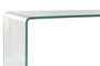DKD Home Decor Consola de Cristal Templado Transparente 128x46.5x87 cm