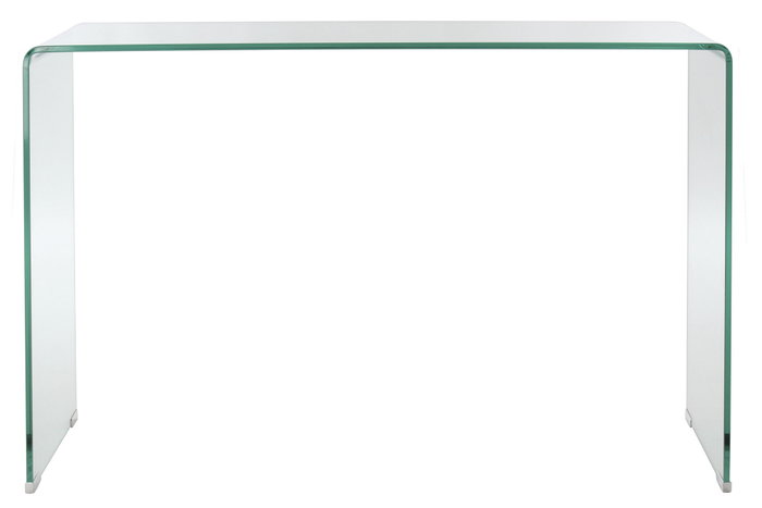 DKD Home Decor Consola de Cristal Templado Transparente 128x46.5x87 cm DKD Home Decor Consola de Cristal Templado Transparente 128x46.5x87 cm