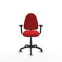 PIQUERAS Y CRESPO Silla de oficina Aýna Rojo con Brazos 2D