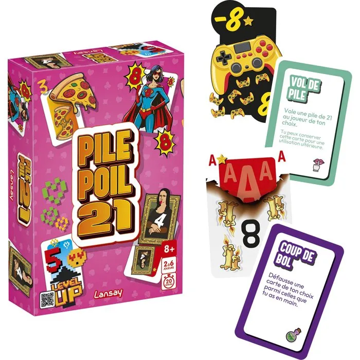 Lansay Juego de Mesa PILE POIL 21, LAN3181860751527, Para Mayores de 8 Años Lansay Juego de Mesa PILE POIL 21, LAN3181860751527, Para Mayores de 8 Años