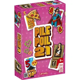 Lansay Juego de Mesa PILE POIL 21, LAN3181860751527, Para Mayores de 8 Años