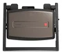 Aiwa ASM-1500G Sandwichera Grill 1500W, Placas Antiadherentes Desmontables, Color Plata/Negro, Acero Inoxidable, Termostato