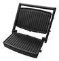 Aiwa ASM-1500G Sandwichera Grill 1500W, Placas Antiadherentes Desmontables, Color Plata/Negro, Acero Inoxidable, Termostato