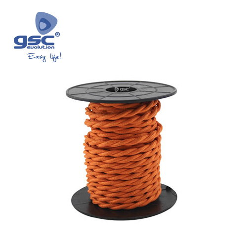 GSC Evolution Cable textil trenzado 10M (2x0.75mm) Naranja GSC Evolution Cable textil trenzado 10M (2x0.75mm) Naranja