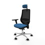 PIQUERAS Y CRESPO Silla de oficina Mardos Azul claro y Negro