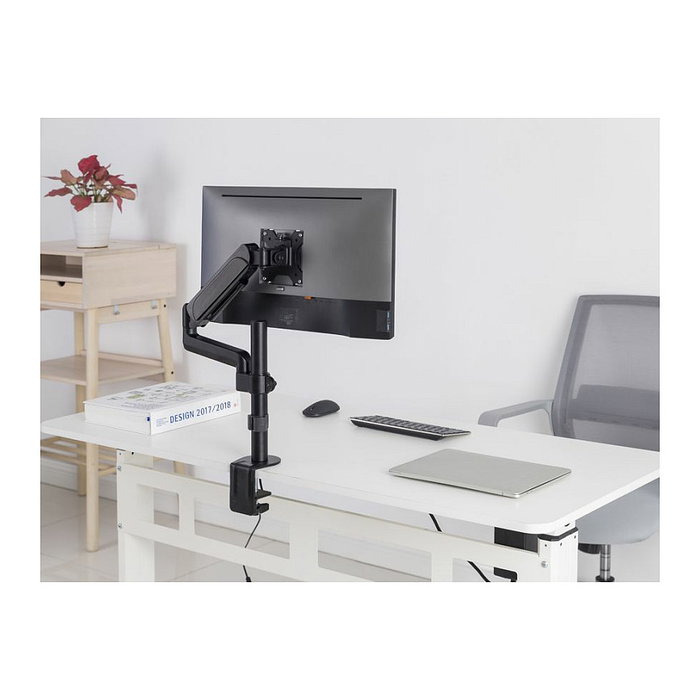 EQUIP Soporte de escritorio para monitor 17"-32", Abrazadera, 9 kg, 360 grados, Negro, 100x100 mm EQUIP Soporte de escritorio para monitor 17"-32", Abrazadera, 9 kg, 360 grados, Negro, 100x100 mm