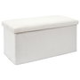 Home Deco Factory Banco Puf Plegable Scott Beige Cocooning 76x38x38 cm