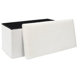 Home Deco Factory Banco Puf Plegable Scott Beige Cocooning 76x38x38 cm